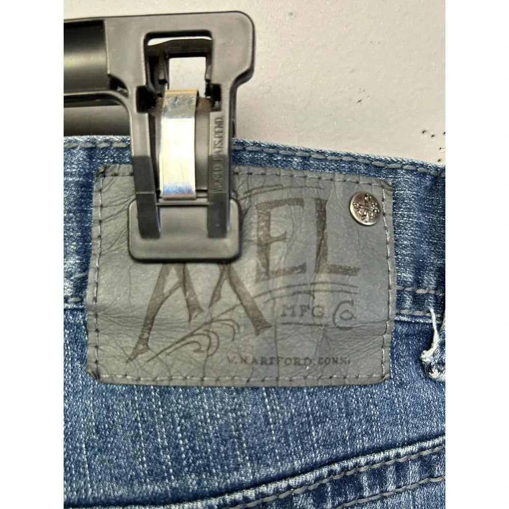 T.K. Axel Jeans Mens‎ 38x30 Blue Slim Straight Medium Wash Stretch Denim Pants